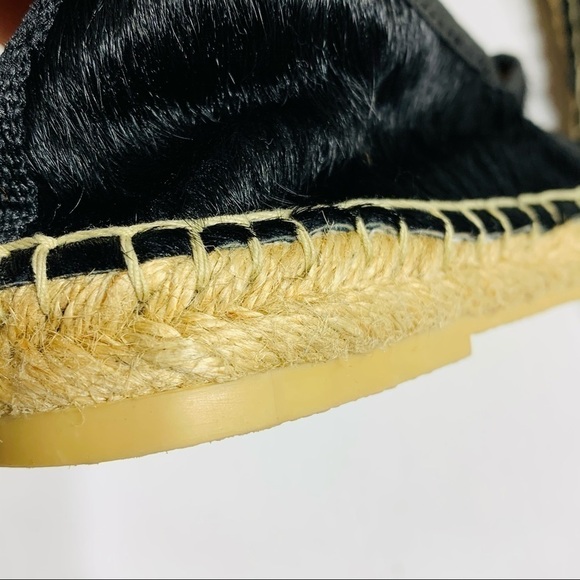 𝅺ZARA girls calf hair leather espadrille flats - Picture 3 of 5